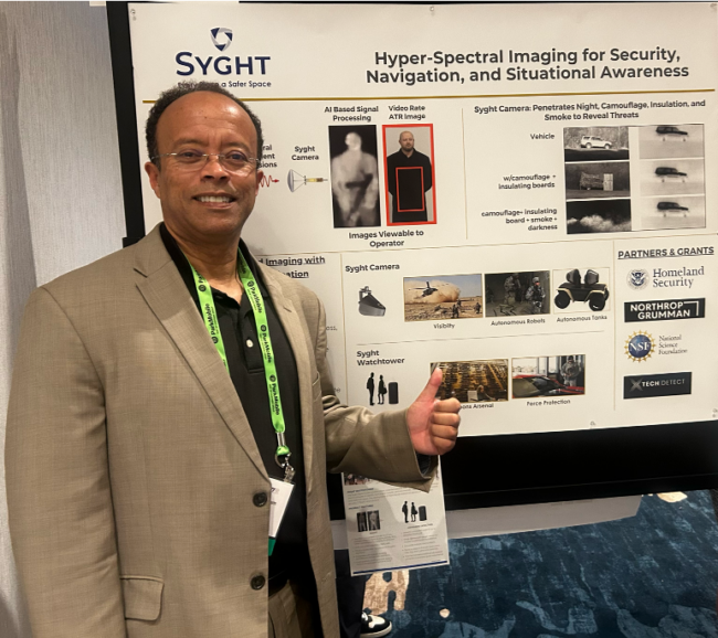DefenseTechConnect Atikem Syght team presenting concealed object detection system at Defense TechConnect 2025